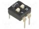 Schalter  DIP-SWITCH  Anzahl Sektionen  2  ON-OFF  0,1A/24VDC