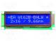 Display  LCD  alphanumerisch  STN Negative  16x2  blau  LED  PIN 16