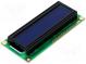 Display  LCD  alphanumerisch  STN Negative  16x2  blau  LED  PIN 16