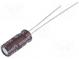 Kondensator  elektrolytisch  low ESR  THT  10uF  50VDC  Ø5x11mm
