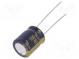 Kondensator  elektrolytisch  low ESR  THT  100uF  50VDC  ±20%