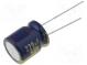 Kondensator  elektrolytisch  low ESR  THT  220uF  50VDC  Ø12x15mm