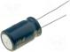 Kondensator  elektrolytisch  low ESR  THT  100uF  100VDC  ±20%
