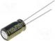 Kondensator  elektrolytisch  low ESR  THT  100uF  25VDC  ±20%