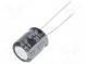 Kondensator  elektrolytisch  low ESR  THT  820uF  10VDC  ±20%  43mΩ