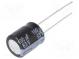Kondensator  elektrolytisch  low ESR  THT  100uF  63VDC  ±20%  63mΩ