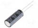 Kondensator  elektrolytisch  low ESR  THT  220uF  63VDC  Ø10x25mm