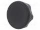 Rändelschraube  Ø  45mm  Innengew  M8  13mm  H  26mm  Deckel  schwarz