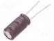 Kondensator  elektrolytisch  low ESR  THT  100uF  100VDC  Ø10x20mm