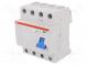 RCD-Schalter  lNenn  25A  IDiff  30mA  Stoßstrom  5000A  Pole  4