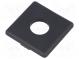 Blende  für Profile  Nutbreite  10mm  mit loch  W  45mm  L  45mm