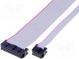 Flachbandkabel mit IDC-Verbindern  20x28AWG  R. Flachk 1,27mm