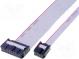Flachbandkabel mit IDC-Verbindern  30x28AWG  R. Flachk 1,27mm
