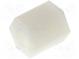 Distanzmuffe mit Gewinde  sechskant  Polyamid  M4  L  6mm