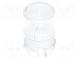 Linse für LED  rund  Mat  Polycarbonat  transparent  5mm  UL94V-2