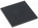 Selbstklebender Fuß  H  1,5mm  schwarz  Gummi  W  19,7mm  L  20mm