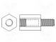 Distanzmuffe mit Gewinde  sechskant  Polyamid  M4  M4  14mm