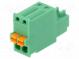 Klemmleiste abschaltbar  2,5mm  Wege  2  gerade  Stecker  weiblich