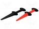 Messgreifer  Haken  3A  Ber.Halt  max.6,4mm  1kV