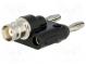 Adapter  4mm Bananenstecker x2,BNC-Buchse  500V