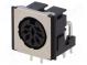 Buchse  DIN  weiblich  abgeschirmt  PIN  8  Ausg.-Sys  270°  THT