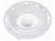 Linse für LED  rund  Mat  PMMA Plexiglas  transparent  H  14,6mm
