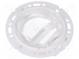 Linse für LED  rund  Mat  PMMA Plexiglas  transparent  H  14,6mm
