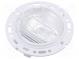 Linse für LED  rund  Mat  PMMA Plexiglas  transparent  H  17,28mm