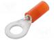 Ringkabelschuh  M5  Ø  5,3mm  0,5÷1,5mm2  Klemmverbindung  rot