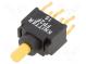 Schalter  Druck  Pos  2  DPDT  0,4A/28VDC  ON-(ON)  Bel  Fehlen  FP
