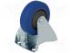 Transportrad  Ø  100mm  W  32mm  H  128mm  steif,mit Montageplatte