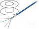 Leitungen  F/UTP  5e  Line  CCA  4x2x26AWG  PVC  blau  100m