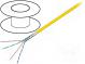 Leitungen  F/UTP  5e  Line  CCA  4x2x26AWG  PVC  gelb  100m