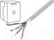 Leitungen  F/UTP  5e  Line  Cu  4x2x26AWG  PVC  grau  305m