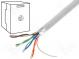 Leitungen  F/UTP  5e  Draht  Cu  4x2x0,5mm  PVC  grau  305m