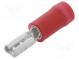 Verbinder  flach  2,8mm  0,5mm  weiblich  0,5÷1,5mm2  isoliert  rot
