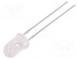 LED  5mm  rot  250÷400mcd  15°  20mA  1,7÷2,5V  Front  gewölbt