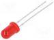 LED  5mm  rot  80mcd  30°  20mA  1,7÷2,5V  Front  gewölbt