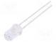 LED  5mm  gelb  4750÷6000mcd  30°  20mA  1,7÷2,5V  Front  gewölbt