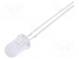LED  5mm  blau  6000mcd  15°  20mA  2,8÷3,6V  Front  gewölbt