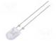 LED  5x4mm  kaltweiß  3500mcd  80/40°  Front  gewölbt  ohne Flansch