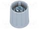 Drehknopf  Polyamid  Durchm.Achse  6mm  Ø15x16,3mm  grau  -20÷70°C