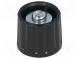 Drehknopf  Polyamid  Durchm.Achse  6mm  Ø21x17,5mm  schwarz