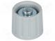 Drehknopf  Polyamid  Durchm.Achse  6mm  Ø21x17,5mm  grau  -20÷70°C