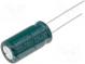 Kondensator  elektrolytisch  low ESR  THT  220uF  63VDC  Ø10x20mm