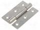 Scharnier  B  50mm  Edelstahl  H  75mm  Bolzenmaterial  Edelstahl