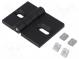 Scharnier  B  68mm  Zinkguss  schwarz  H  50mm  für Profile