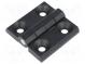 Scharnier  B  60mm  Aluminium- und Zinklegierung  schwarz  H  60mm