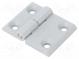 Scharnier  B  63mm  Aluminium- und Zinklegierung  silber  H  50mm