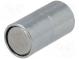 Magnet  beständig  Neodym  H  11,5mm  5N  Ø  6mm  Mat.Geh  Stahl